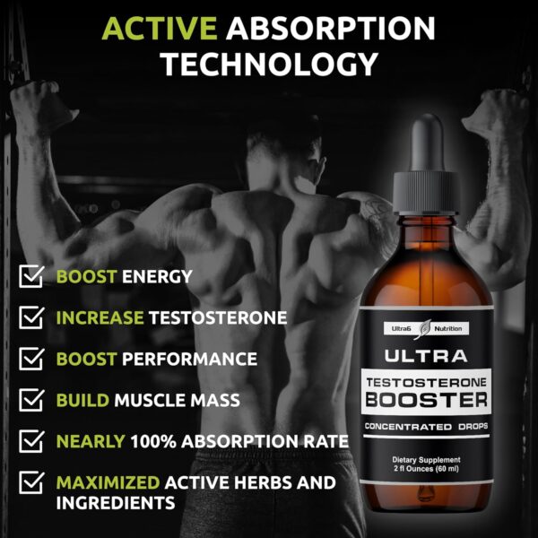 Testosterone Booster for Men - Mens and Women Health Supplements - Supplement with Tongkat Ali + Tribulus Terrestris for Male Enhancement - Supports Muscle Recovery & Energy Boost