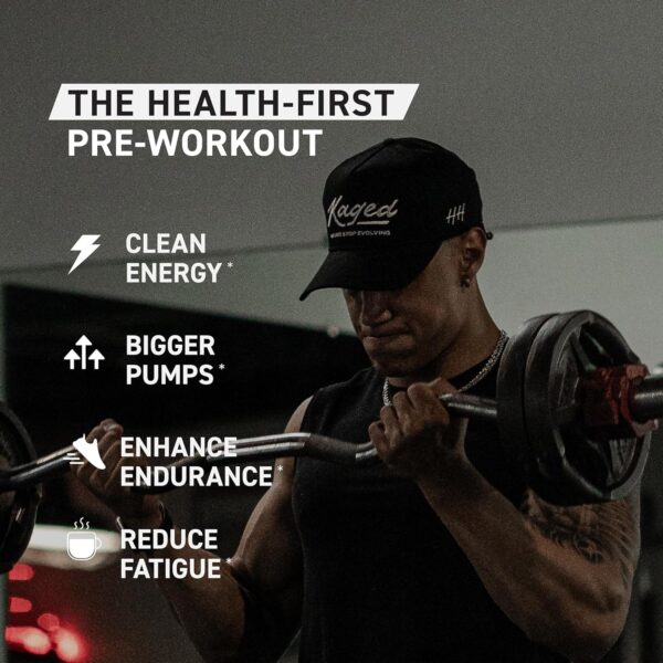 Kaged Original Pre Workout Powder Pink Lemonade Pre-Kaged Formulated with Creatine, Beta Alanine, Pure Caffeine 20 Servings