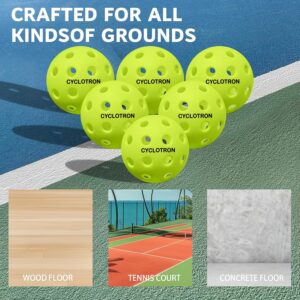 Cyclotron 6-Pack Premium Pickleball Balls